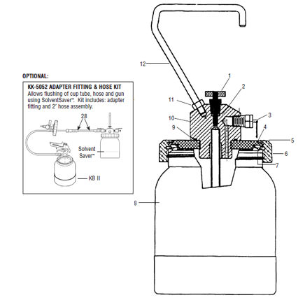 Solvent Saver Parts View