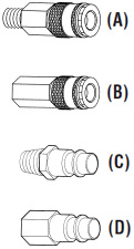 Hose Fittings for Spray Guns and Air Tools